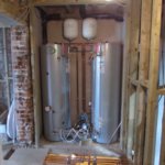 Advent Green fitted two 250 litre hot water cylinders in the property that will service all residential hot water for the entire property.